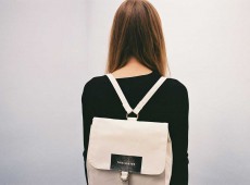 White Vintage Back Pack For Girl